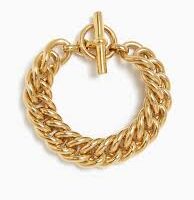 Chunky Gold Curb Chain Bracelet