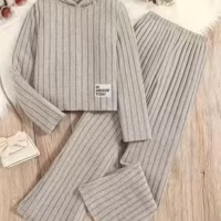 Ribbed Knit Lounge Set