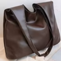 Slouchy Leather Tote Bag