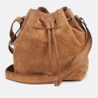 Suede Bucket Bag