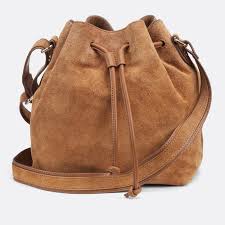 Suede Bucket Bag