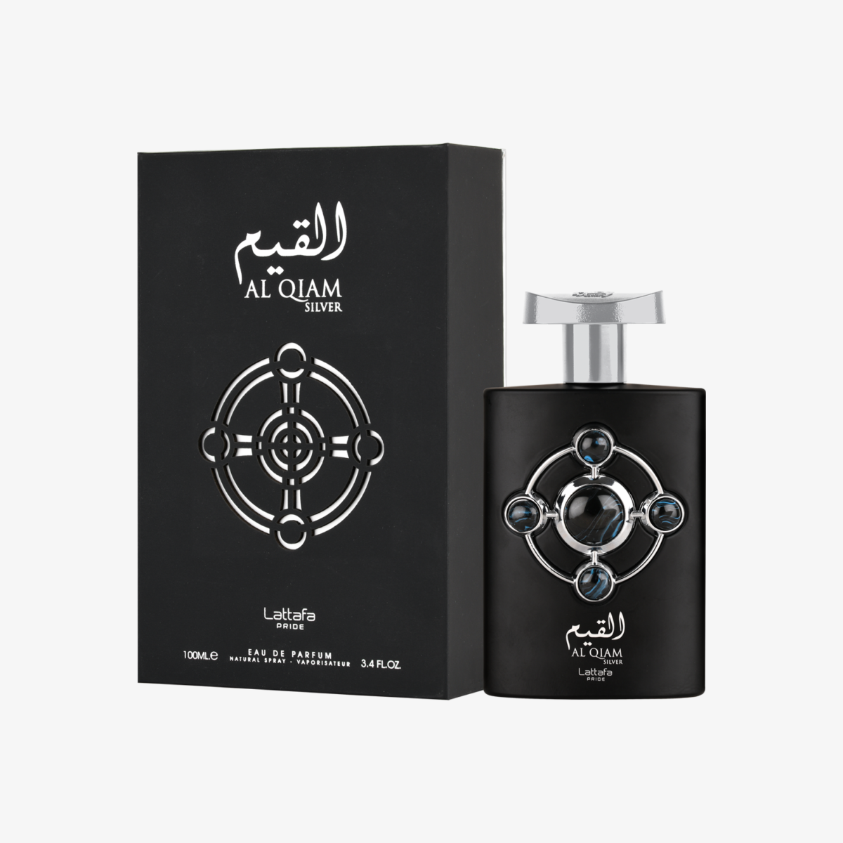 Al Qiam Silver (100ml) Eau De Parfum by Lattafa Pride