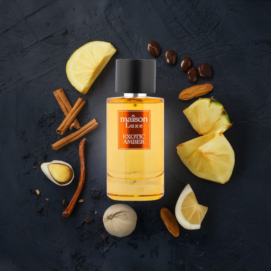 Maîson Luxe Exotic Amber – 110ml Parfum by Hamidi (Non-Alcoholic)